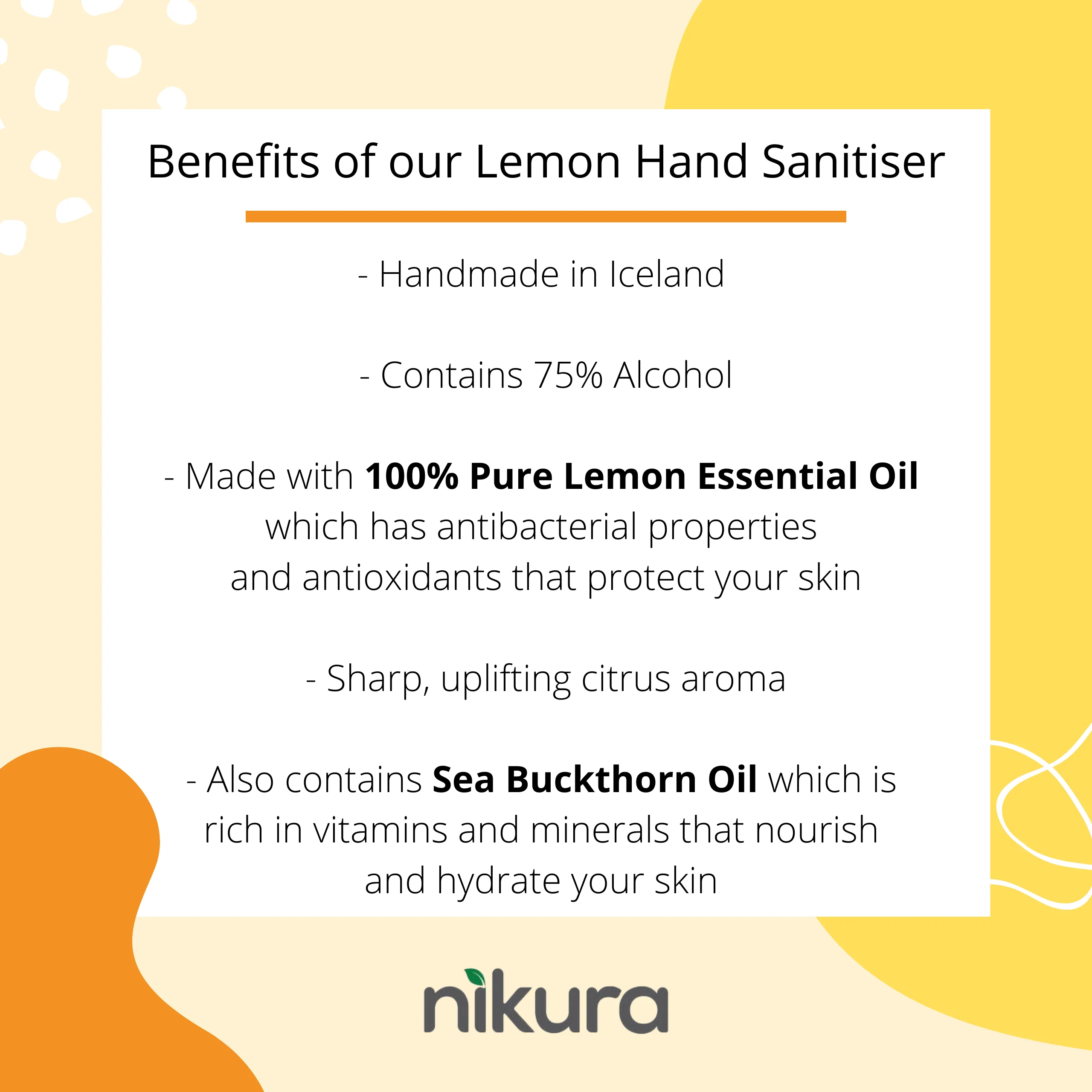 Lemon Hand Sanitiser - Image 2